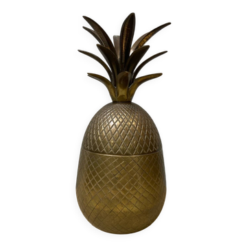 Pineapple brass ice bucket