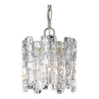 Murano Glass Ice Pendant by Kalmar, Austria, 1960s