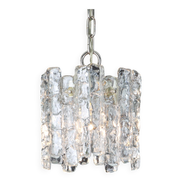 Murano Glass Ice Pendant by Kalmar, Austria, 1960s