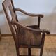 Rustic walnut armchair – folk art, late 19th century