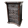 19th century chest of drawers in carved blackened pine