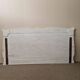 Large antique white wooden headboard, 190 cm wide.