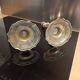 Regency candle holders in gilded bronze