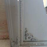 Mirror with a grey wooden frame