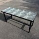 Table basse moderniste carreaux de verre Saint Gobain