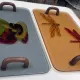 Set of 2 artistic trays, Italy, 1980s