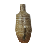 Vase soliflore en grès forme bouteille