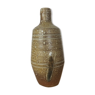 Vase soliflore en grès forme bouteille