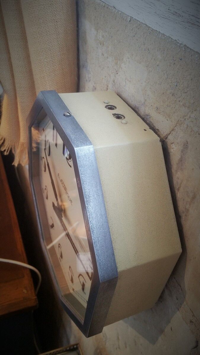 Industrial clock brillie era art deco