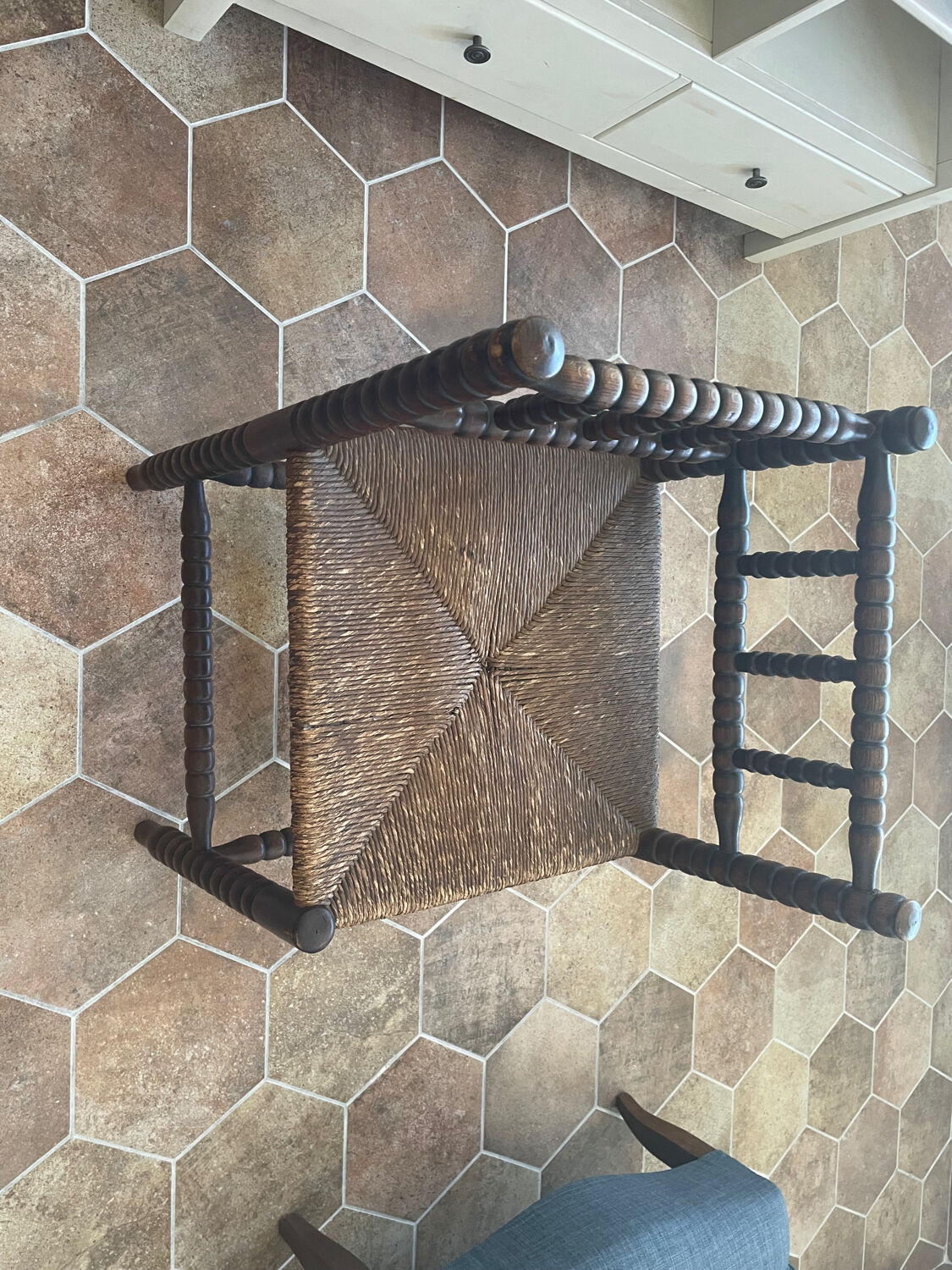 Two small corner chairs