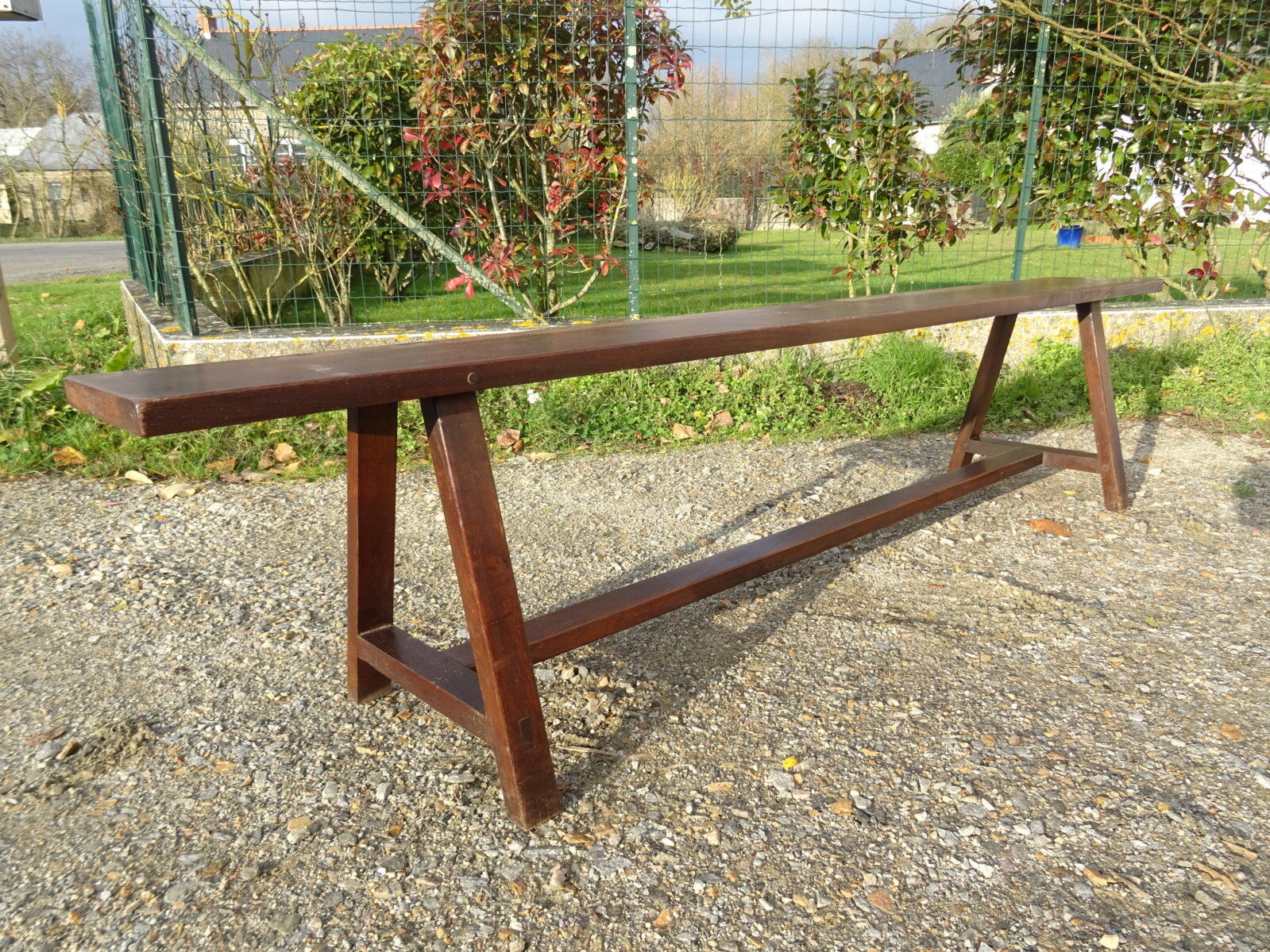 Oak farmhouse bench 200 cm