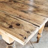 Farmhouse table dating from the end of the 19th century