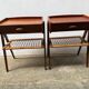 Set of 2 modernist Danish teak bedside tables by Søren Rasmussen, 1964
