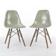 Light Seafoam Pair (2) Herman Miller Eames DSW Dining Side Shell Chairs