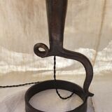 Iron lamp folk art