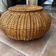 Wood and wicker basket
