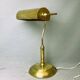 Portuguese brass bankers desk table lamp 1940s