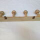 4-patère wall coat door, made of bamboo-turned wood