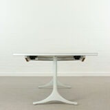 Extendable pedestal dining table by George Nelson for Herman Miller