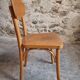 Ensemble de 6 chaises bistrot françaises vintage en bois courbé par Luterma, vers 1950–1970