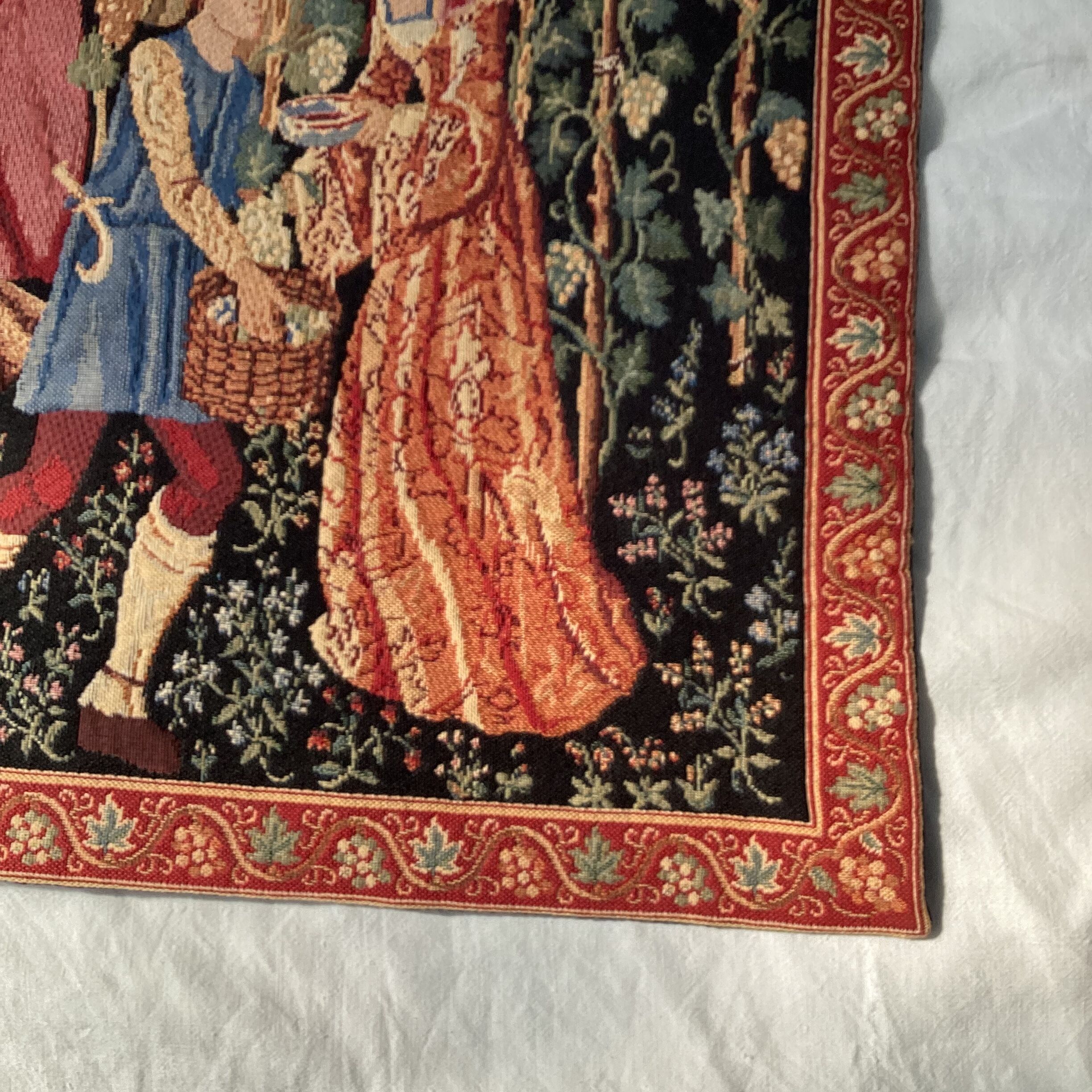 Vintage wall tapestry made in Flanders