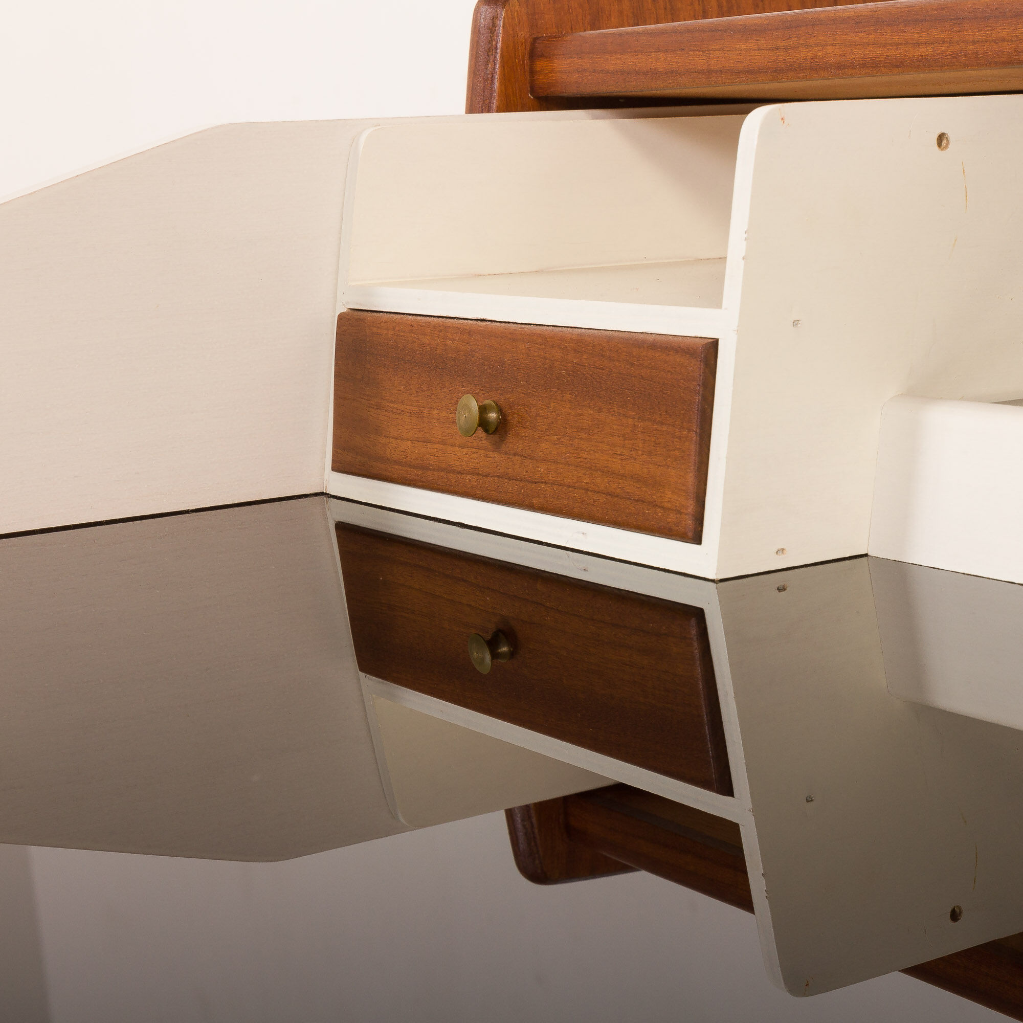 Commode danoise avec bureau caché ou coiffeuse, années 1960