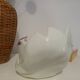Vintage glass swan catchall from Italy