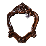 Louis XV style mirror decorated with deciduous trees, cross-shaped links and acanthus scrolls