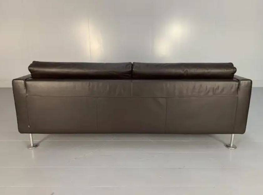 2 Vitra Park sofas by Jasper Morrison - Black leather