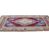 Antique Handmade Wool Oushak Carpet