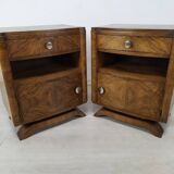 Pair of art deco bedside tables