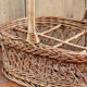 Wicker bottle basket