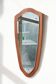 Miroir rétroviseur scandinave en teck