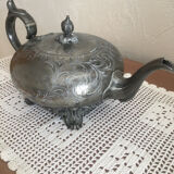 English teapot nineteenth century pewter