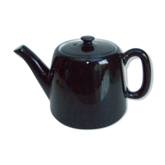 Théière céramique  noire vintage