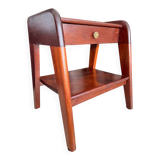 Vintage solid wood bedside table
