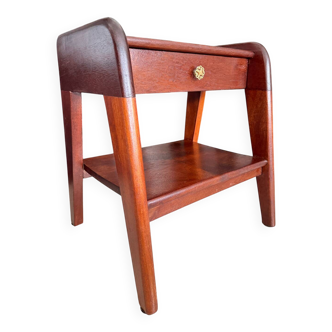 Vintage solid wood bedside table
