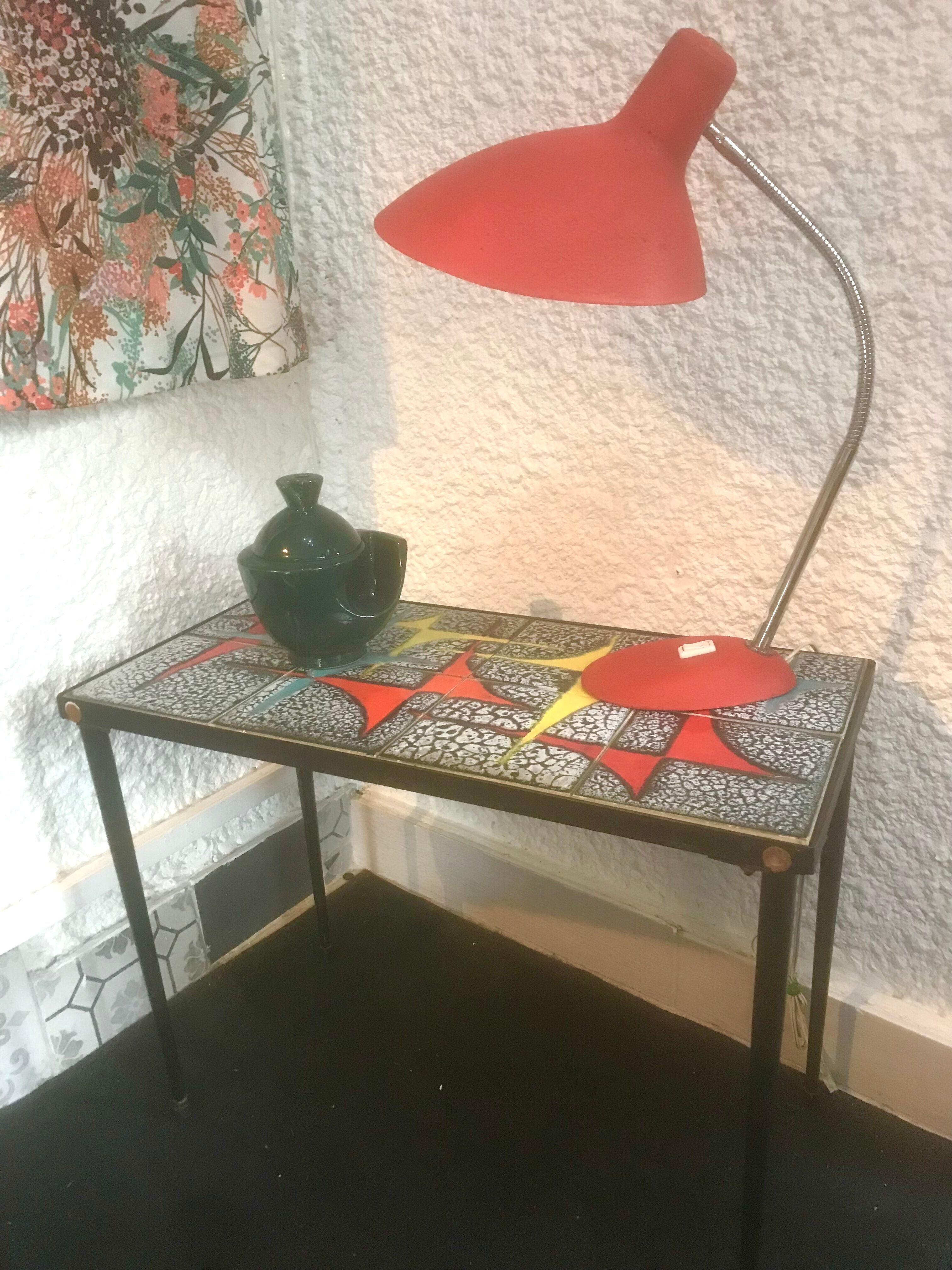 Desk lamp jean Boris Lacroix 1950