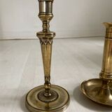 Ensemble de 4 bougeoirs en laiton