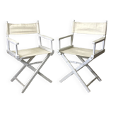 Paire de chaises pliantes