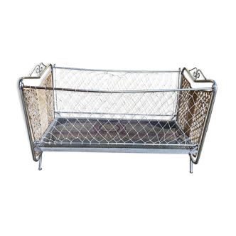 Vintage chrome cot and code 1960