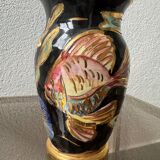 Ceramic vase Vallauris fish 60s