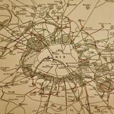 The development of transport in the Paris region 1928