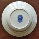 Assiettes creuses Royal Sphinx Maestricht P. Regout "Cambridge Old England" bleu & blanc