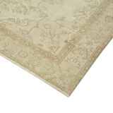 Handmade vintage oriental beige rug 184 cm x 291 cm