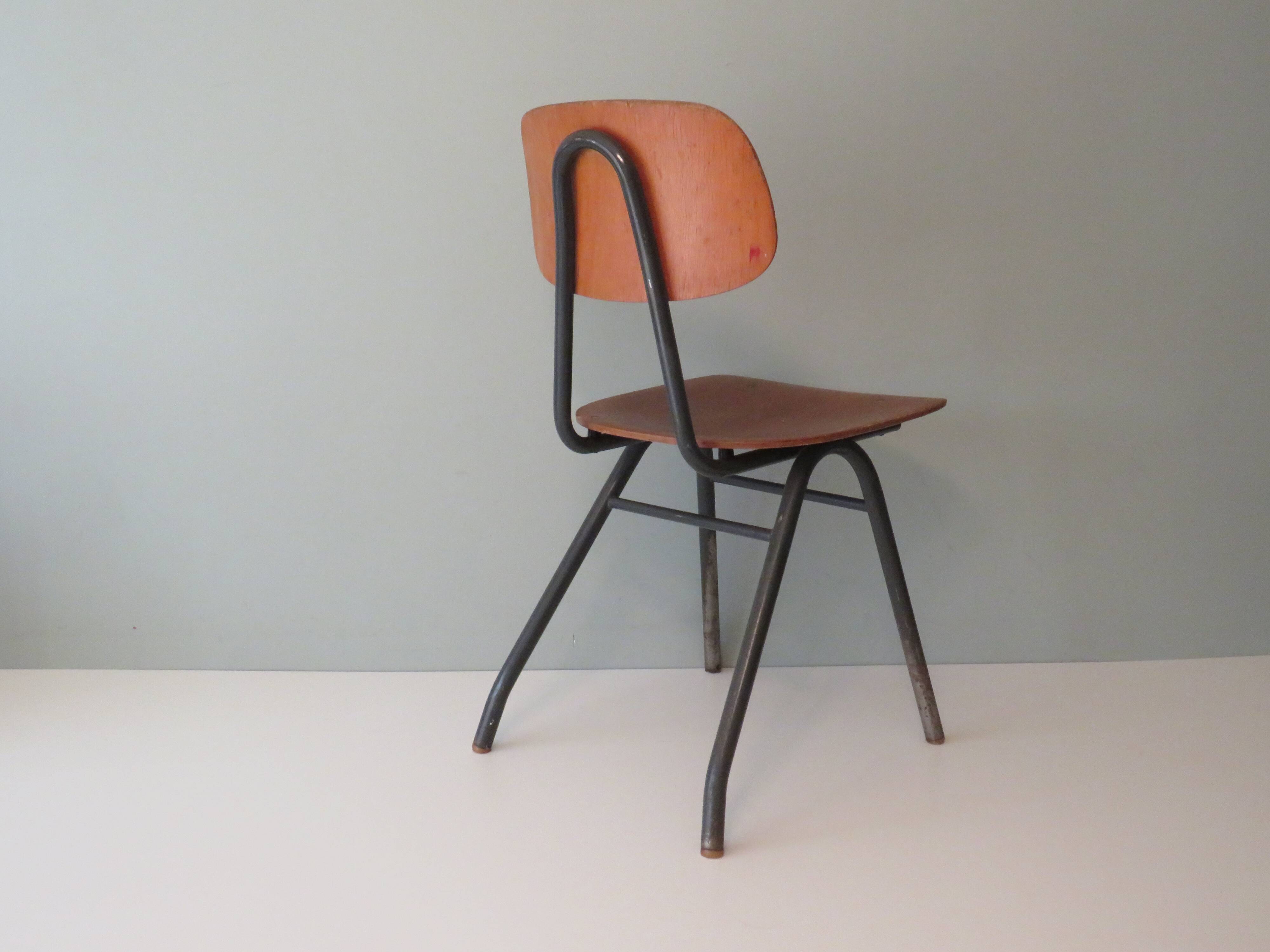 Suite of 6 industrial chairs, Germany 1960