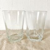 Mismatched vintage water glasses