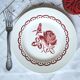Mismatched antique flat plates in earthenware accompanied by a p