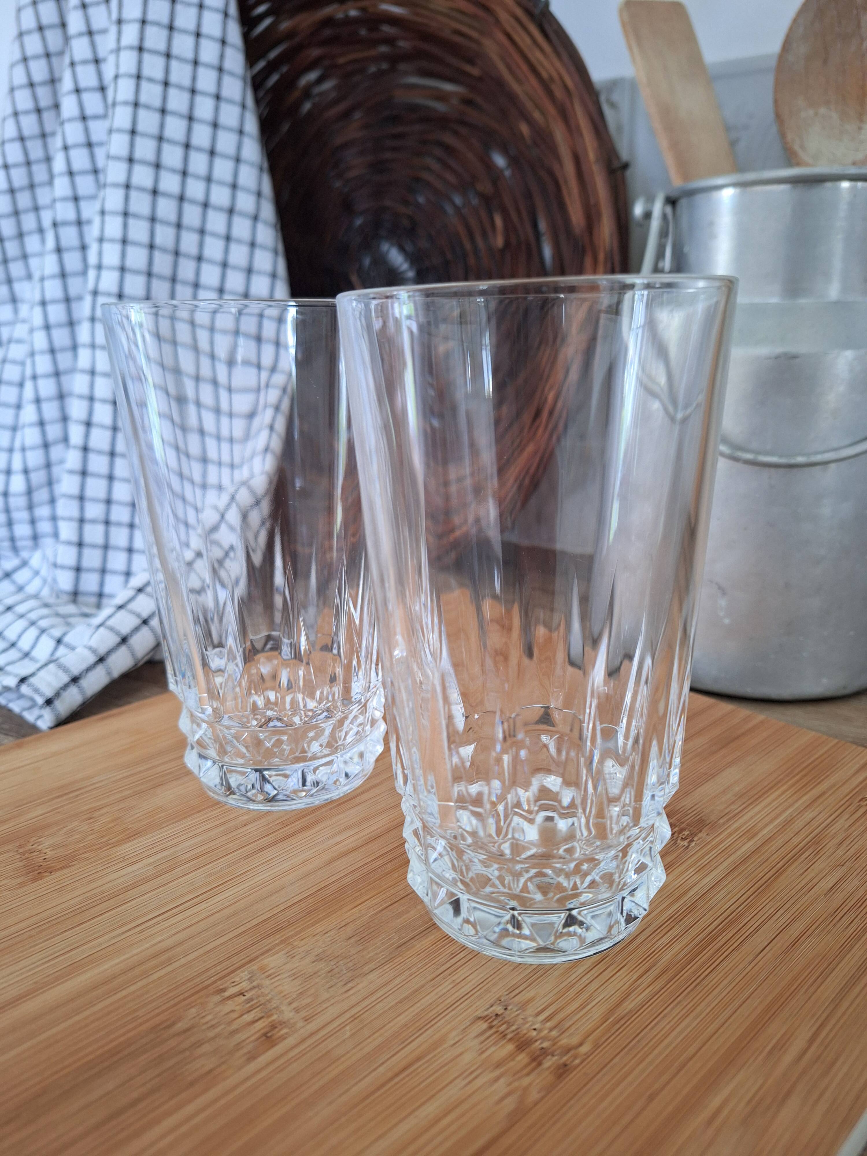 Verres à eau ou apéritif en cristal
