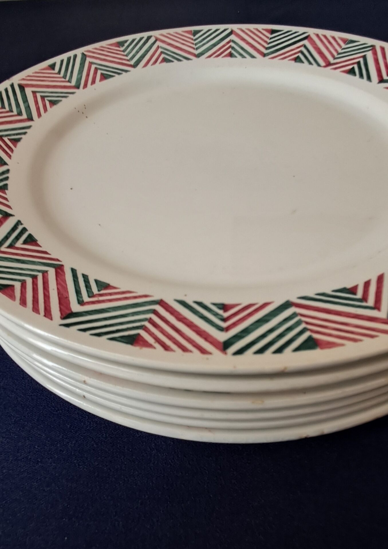 6 flat plates Adèle from Digoin Sarreguemines